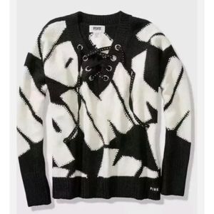 RARE HTF VS Pink Fashion Show Bling Rhinestone Sweater